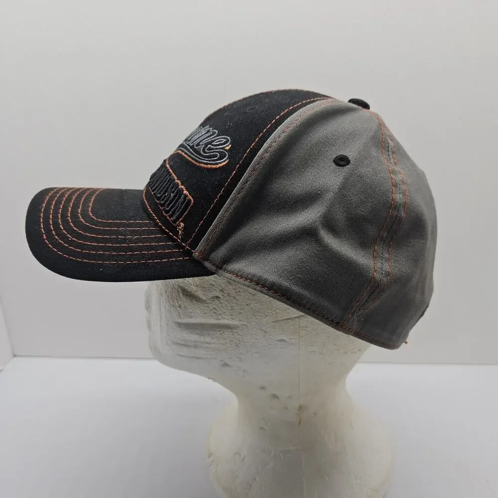 Harley-Davidson A-Flex One Size Fits Most Black/Grey/Orange Baseball Cap.